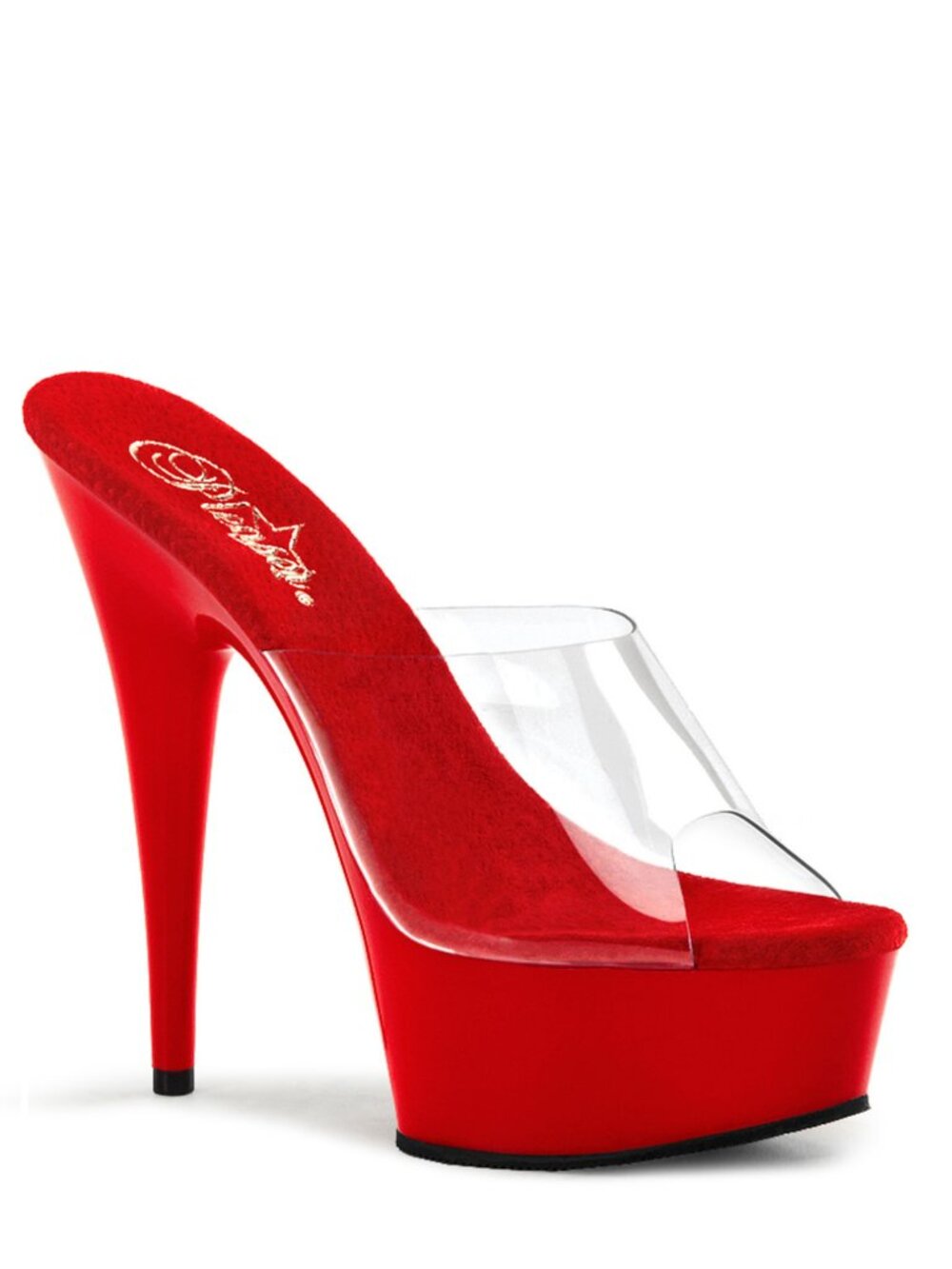 Pleaser Delight 601 Red Platform Heels